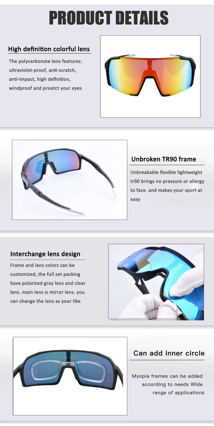 Sports Men Women Sunglasses Road Bicycle Glasses MTB Cycling Riding Protection Goggl Eyewear Mountain Bike Sun Glasses