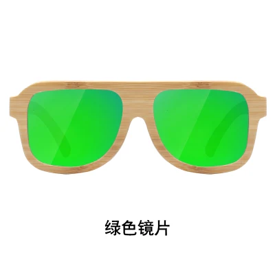 Novos óculos de sol de madeira de bambu personalizados unissex feitos à mão